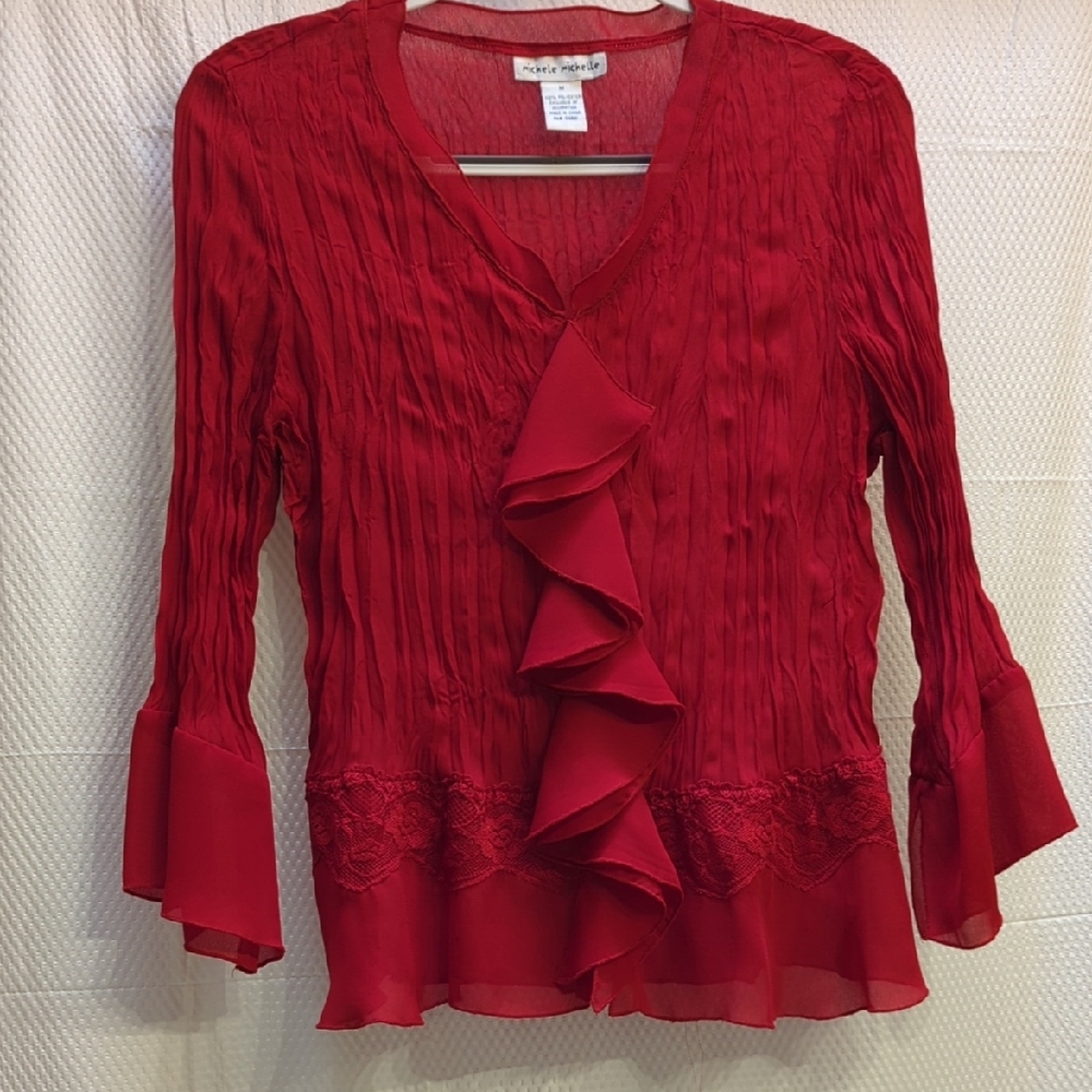 Michele Michelle Red Top